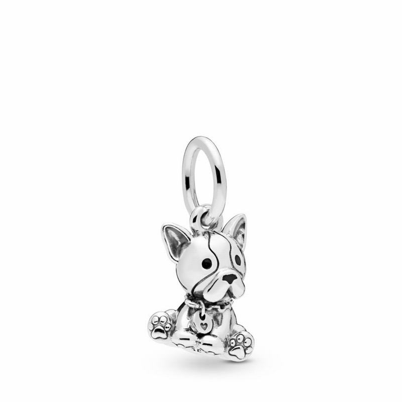 Pandora Australia Bulldog Puppy Dangle Charm - Sterling Silver | UPBSWZ704